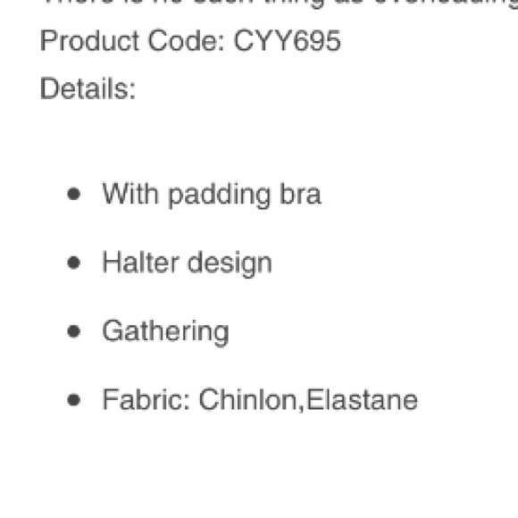 🎁Cupshe Keep Secrets One Piece Halter Swimsuit-M - Picture 12 of 13